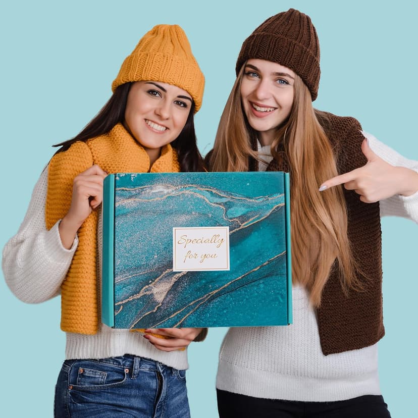 Birthday Gifts Basket for Women,Happy BD Box for Her,Tuning to a New Year Old Female Gifts Bag,Unique Canvas Tote Bag Bday Presents Set Ideas for Mom Best Friend Sister Aunt Teacher Coworker Grandma