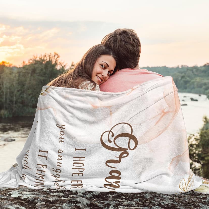 Gifts for Grandma, Grandma Blanket 60"X50", Grandmas Birthday Gifts from Grandkid, Grandma's Gift Ideas for Mothers Day & Christmas, Grandmother Gifts