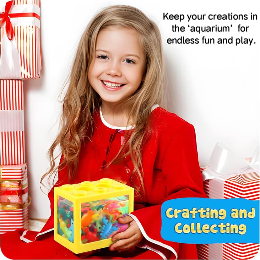 wookidel Magic Water Elf Toy Kit, Aqua Fairy Water Gel Kit with 20PCS Magic Gels and Animal Molds, Gift for Christmas, Easter, Birthday,Creative Art Craft Kits for Girls Boys 6 7 8 9 10 Year Old