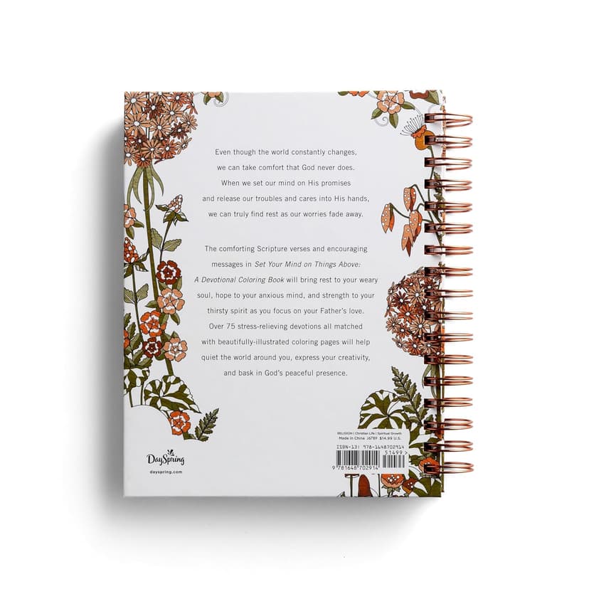 Set Your Mind on Things Above: Devotional Coloring Book