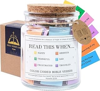 Read This When Bible Verses Jar For Daily Encouragement – Christian Gifts for Women, Birthday Gifts for Women, Christmas Gifts for Women, Birthday Gifts for Mom, Graduation & Teacher Gifts