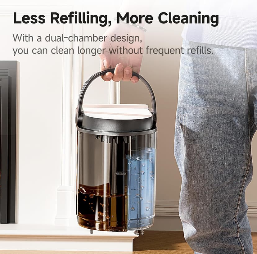 uwant Carpet Cleaner Machine 18Kpa Powerful Suction, Portable Carpet Cleaner for Pet Stains with Cleaning Tools&Solution Self-Cleaning Upholstery Cleaner for Car, Couch, Rug, Spot