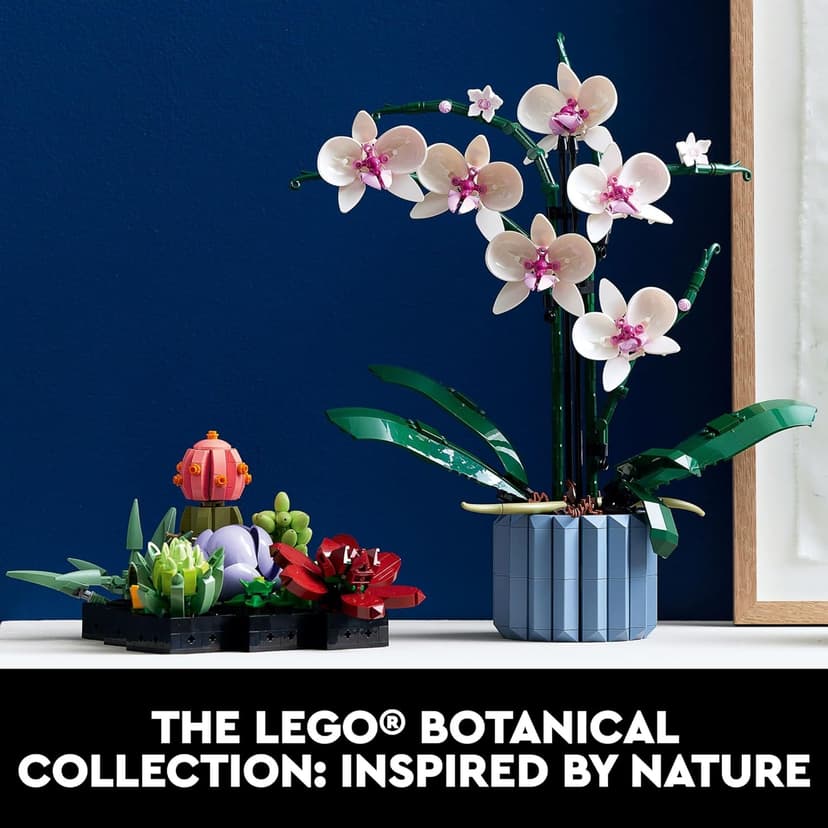 LEGO Botanicals Orchid - Artificial, Fake Indoor Flowers Building Set for Home, Kitchen, Desk Decoration, Adults Ages 18+ - Gift for Birthdays - 10311