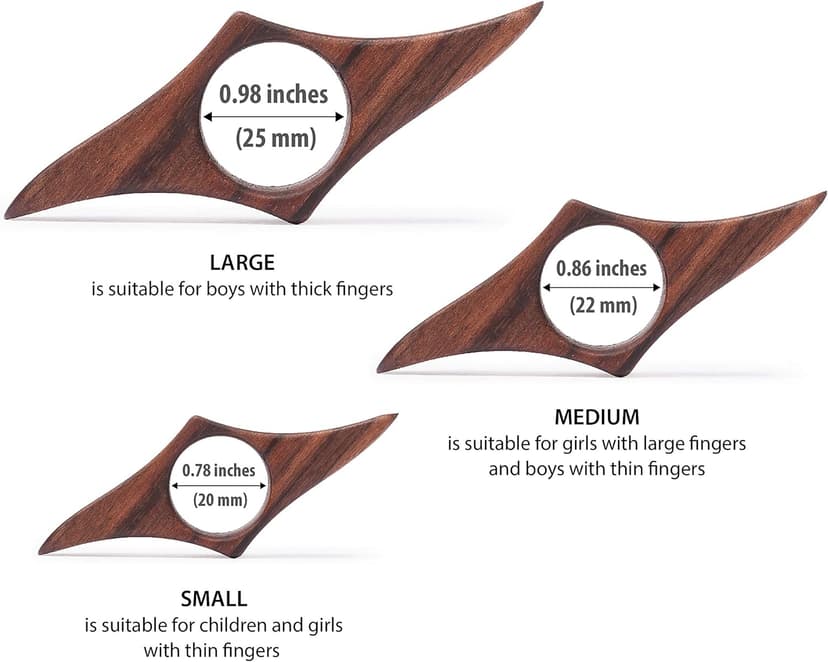 TILISMA Wooden Book Page Holder - Handmade Walnut Thumb Book Accessories - Reading Gadget to Read in Bed - Gifts for Book Lovers, Avid Readers, Bookworms, Librarians - Bookmark (Small)