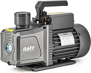 Orion Motor Tech 2 Stage Vacuum Pump, 9 cfm 3/4 hp HVAC Rotary Vane Vacuum Pump with 1.5 Micron Ultimate Vacuum, Two Stage Air Vacuum Pump for R22 R134a R410a HVAC Servicing