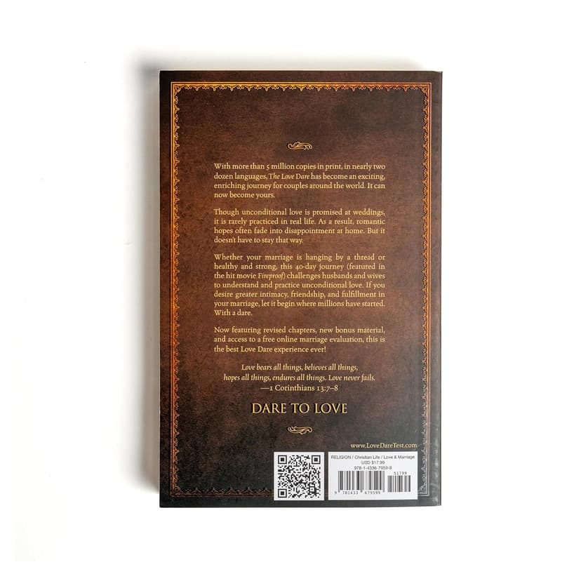 The Love Dare: A 40-Day Challenge for Husbands and Wives to Understand and Practice Unconditional Love - Includes Free Online Marriage Evaluation