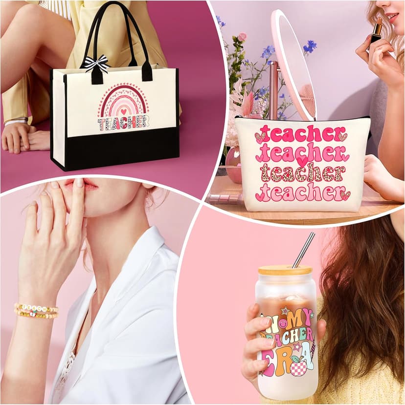 Teacher Appreciation Gifts, Teacher Valentine Christmas Gifts Ideas Basket Set of 5