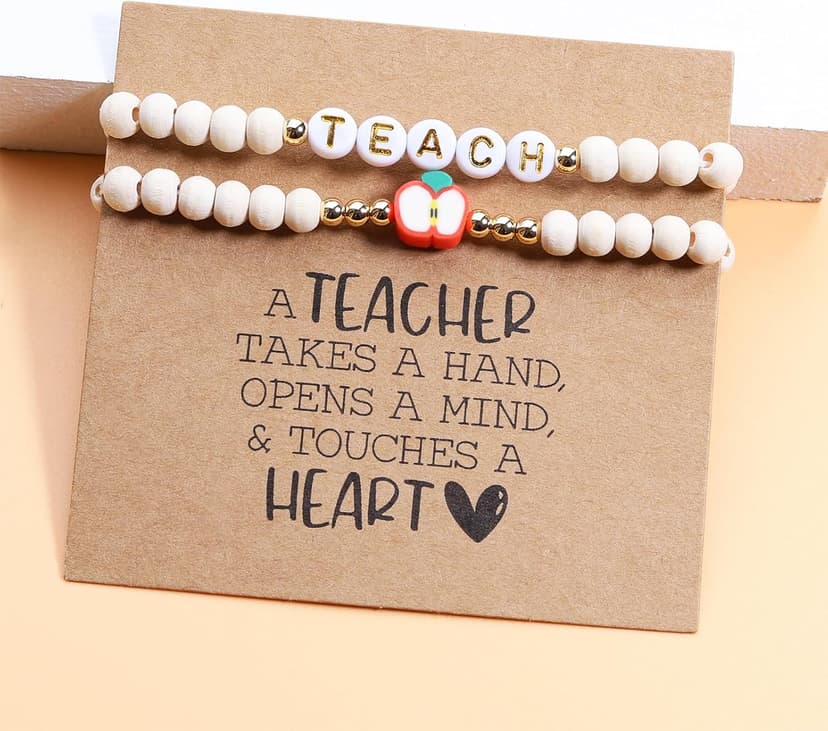Korotho Teacher Appreciation Gifts for Women, Teacher Bracelets Thank You Gift End of The Year Teachers Appreciation Bracelet Must Have Present from Student