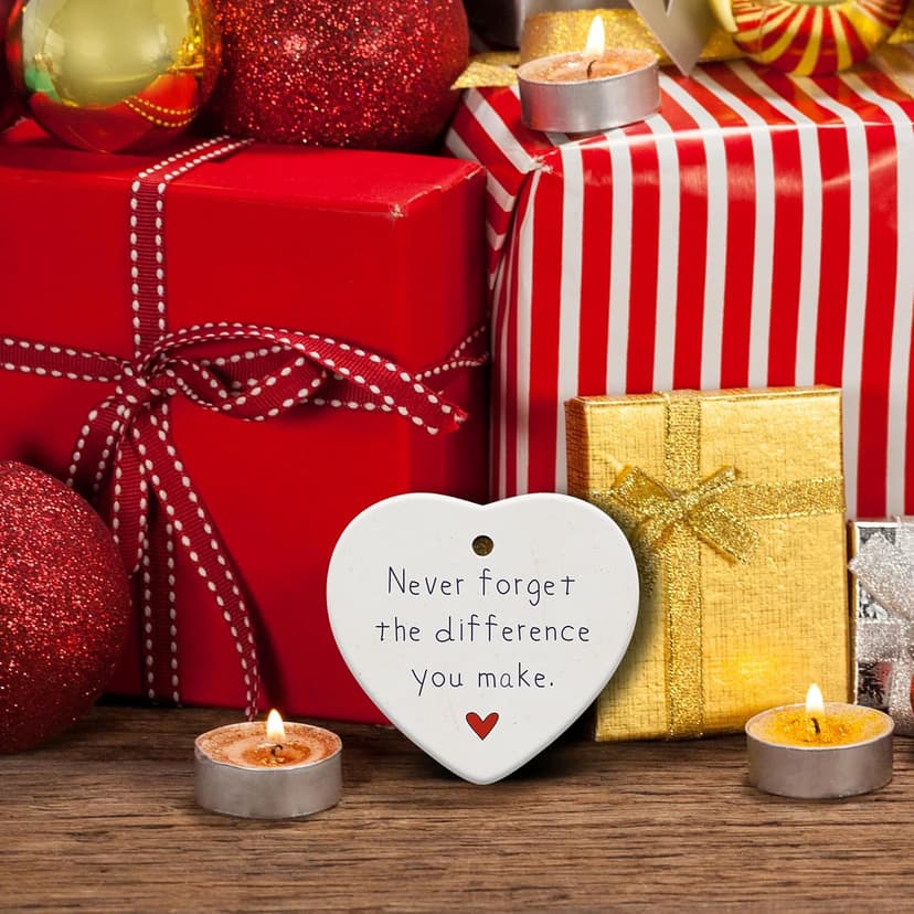 Thank You Gifts for Women, Nurse, Coworkers, Teacher, Retirement Farewell Going Away, Never Forget The Difference You Make Ornament, Christmas Ornaments 2025