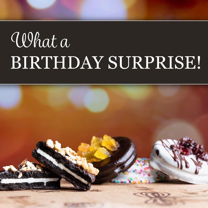 Barnetts Happy Birthday Gifts Chocolate Cookies Basket for Women, Prime for Mom, Wife, Aunt, Grandma, Niece, Daughter, Sister, Best Friend