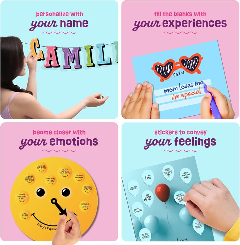 Pretty Me Wall Collage Kit for Teen & Tween Girls - Arts Craft Gift Ideas for Age 11, 12,13, 14, 15, 16 Year Old Girl - Birthday Gifts and Stuff for Teenage Bedroom Decor - Teens Creative Crafts Kits