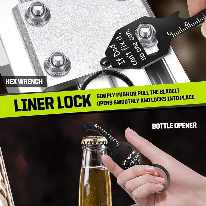 Fathers Day Dad Gifts from Daughter and Son - Multitools Mens Women Gift Ideas Hand Tools DIY Camping Accessories for Birthday Valentines Easter Christmas Stocking Stuffers for Adult Teen Boys