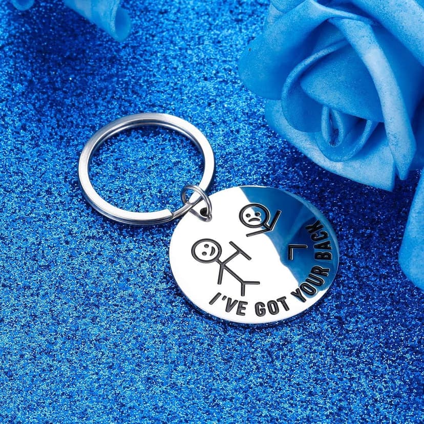 Octamber Funny Gifts Best Friend Keychain for Friends BFF Besties I Got Your Back Keychain