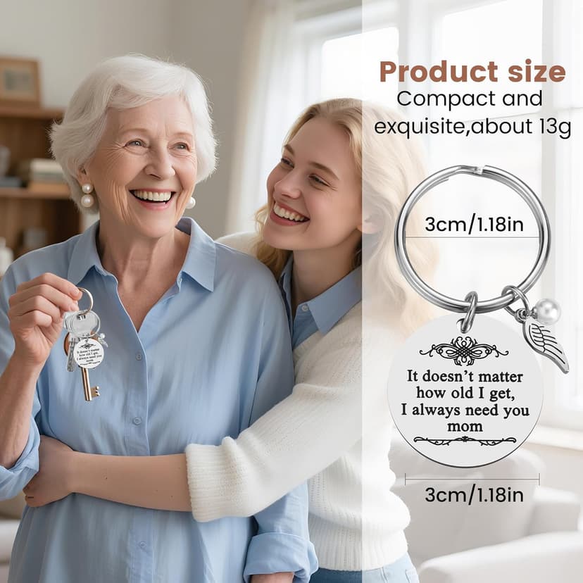 iJuqi Mother's Day Gifts from Daughter Son for Mom Birthday Valentine's Day Christmas Gifts Mom Keychain Mother Keyring