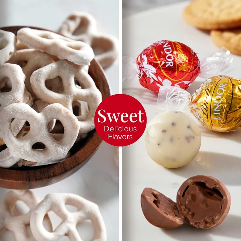 Broadway Basketeers Gift Basket Tower Snack Gifts for Women, Men, Families, College – Delivery for Birthday, Appreciation, Thank You, Get Well Soon Care Package