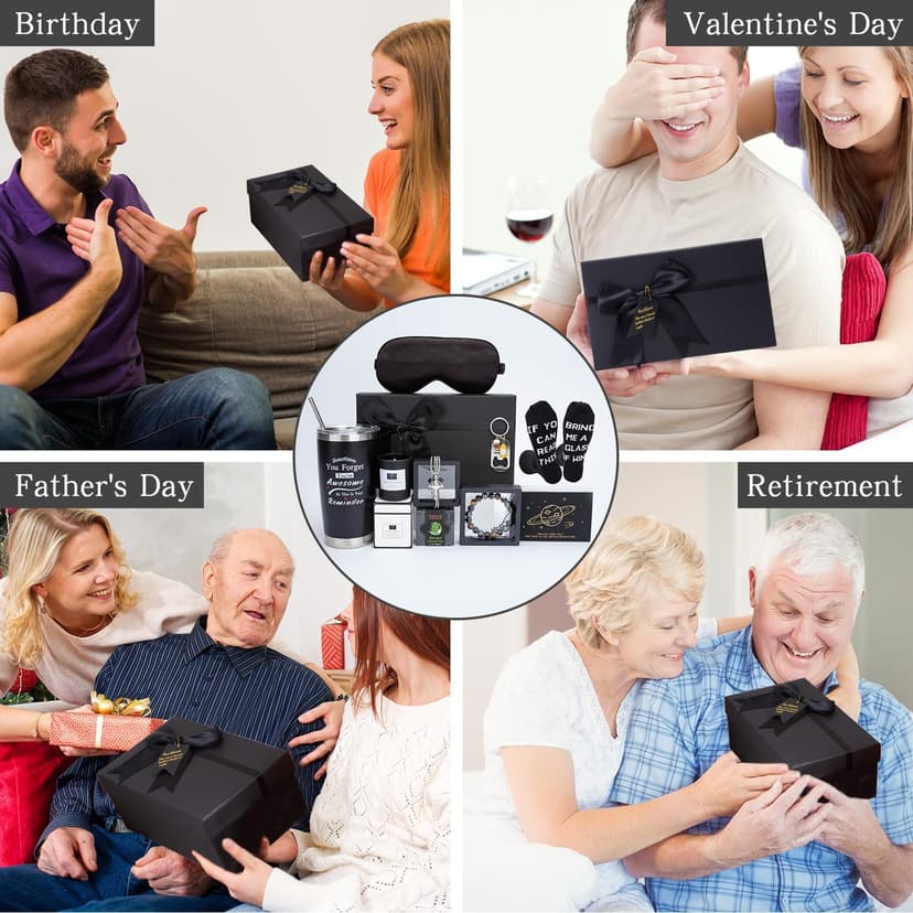 Birthday Gifts for Men Premium Gifts Baskets for Him Gifts Basket Ideas Set Thank You Gifts Man Retirement Gifts Father Birthday Presents for Dad Husband Boyfriend Box Christmas Gifts Baskets