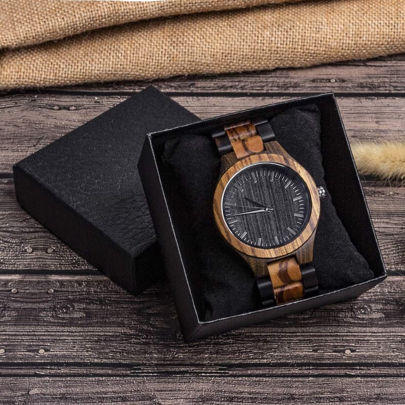 kullder Personalized Engraved Watch for Best Man Groomsmen Gifts for Wedding Mens Custom Wooden Watches for Men Personalized Groomsmen Husband Dad Father Gifts Ideas