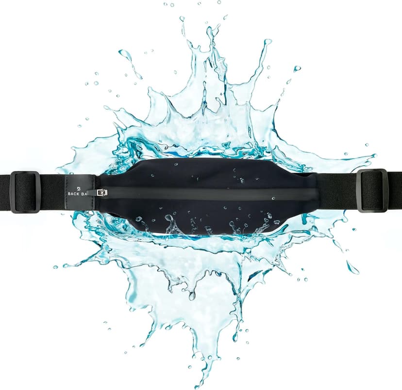 Back Bay Slim Running Belt for Women & Men [Fits ALL Phones], Runners Fanny Pack for Men, Money Belt, Running Gear Gift, Waist Bag Workout Gear, iPhone Runner's Phone Holder Waist Pack