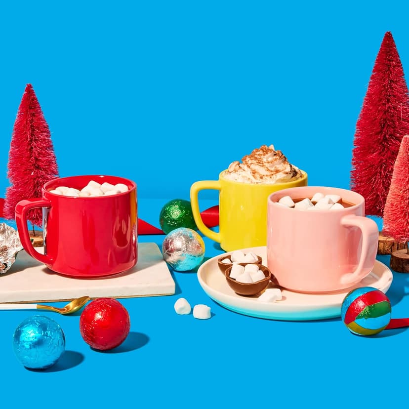 Bombombs, Hot Chocolate Bomb Gift Set, 5 Flavors in Colorful Wrappers; Fudge Brownie, Caramel Candy, S'Mores, Cookies & Cream, & Peppermint, Set of 24