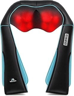 MagicMakers Electric Shiatsu Neck Massager with Heat - Pain Relief for Back, Shoulders & Feet - Gift for Men, Women, Mom & Dad - From Daughter or Son - Ideal for Christmas, Mother's Day & Father's Day