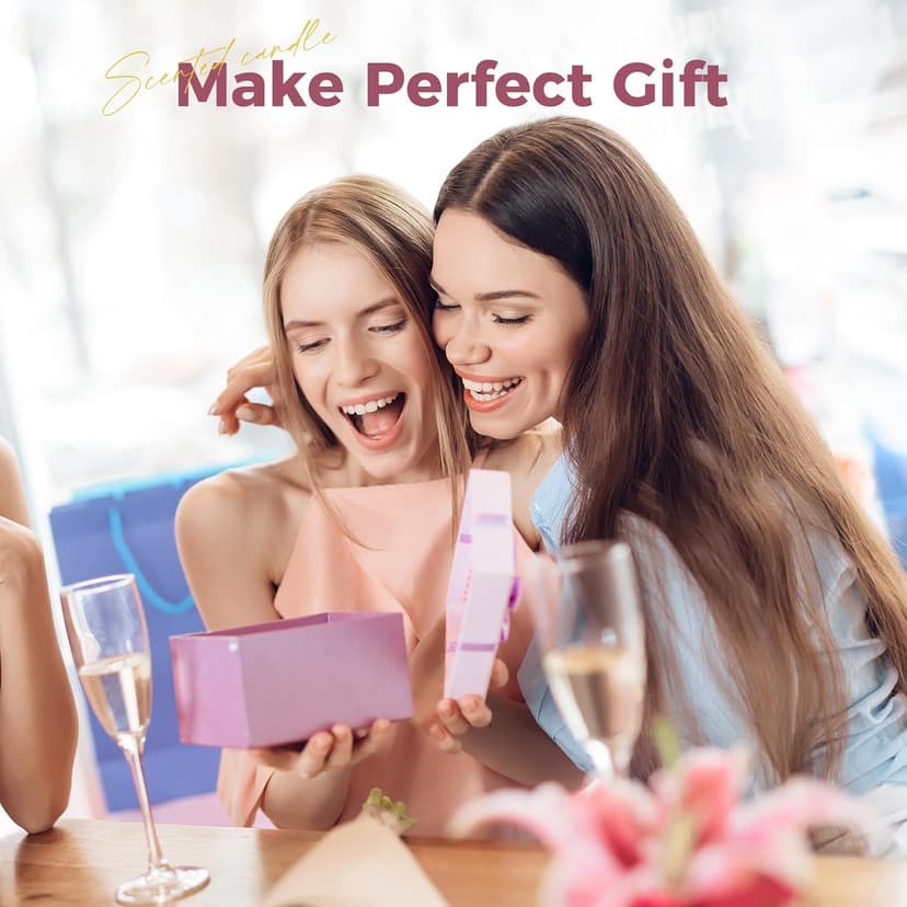 Birthday Gifts for Women Best Friends, Funny Birthday Gift for Sister Friendship, Cool Bestie Gift Ideas for Women Females Bestie, Lemom Lavender Scented Candles 7.7oz