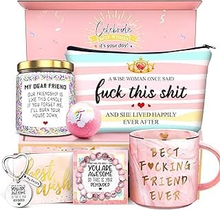 Birthday Gifts for Women Best Friends Friendship Gifts for Women Funny Gifts for Female BFF Female Bestfriend Bestie Scent Candles Coffee Mug Gifts for Friends Her Sister