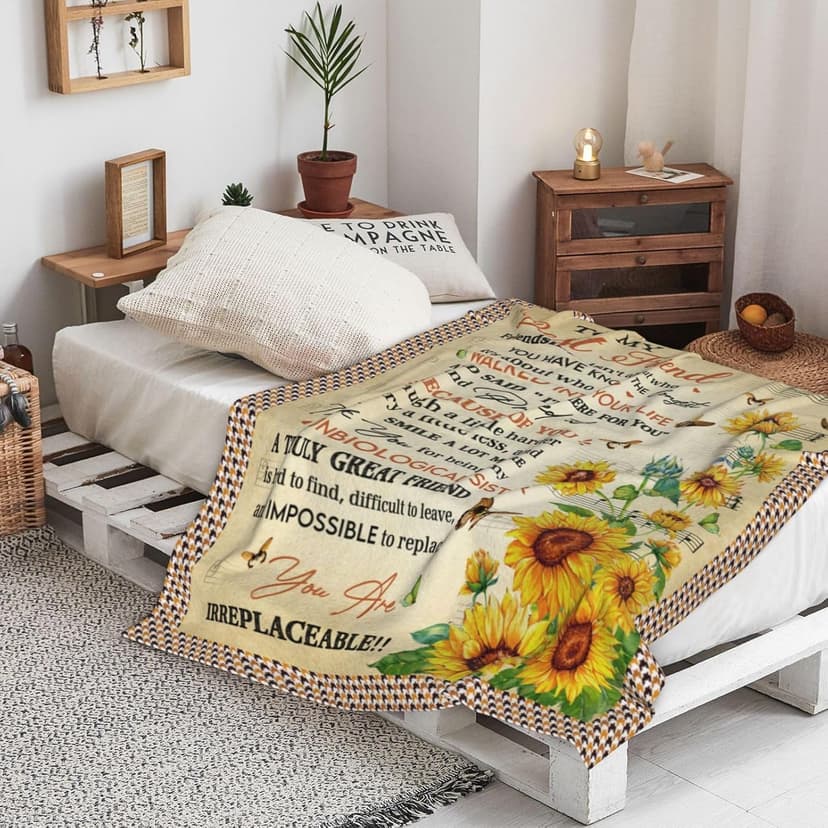 Best Friend Birthday Gifts for Women, Bestie Gifts for Women, Best Friends Blanket, Gift for Best Friend Woman, BFF Bestie Bday Presents Idea, to My Bestie Throw Blanket 60"X50"