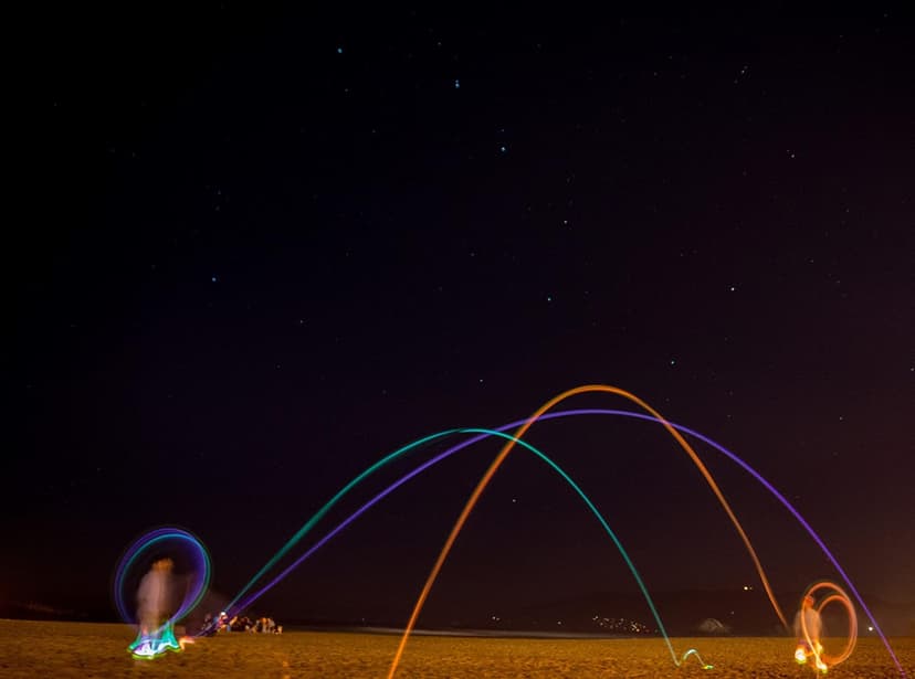 Foxtail LED - Outdoor Throw and Catch Light Up Game - Foam Ball & Tail Glow at Night - Play in The Dark - Fun Gift Idea for Kids & Adults, Boys & Girls