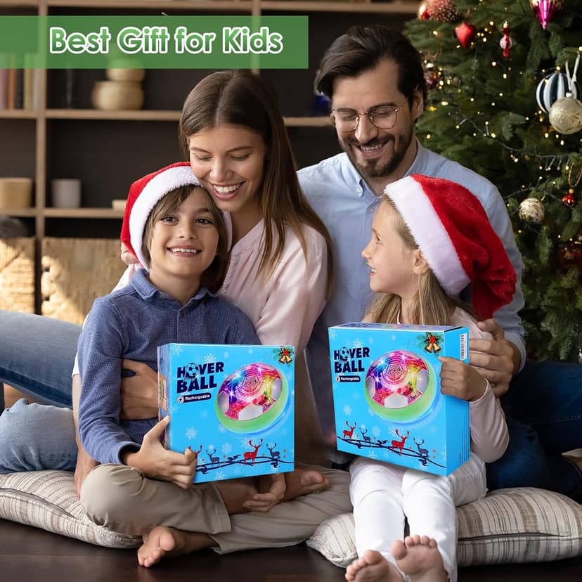BaLaM Hover Soccer Ball Toys for 3-8 Year Old Kids Toddler Boys Girls, Christmas Birthday Gifts for Kids Age 4-6 5-7 8-12, Indoor Rechargable Light-up Toys Games
