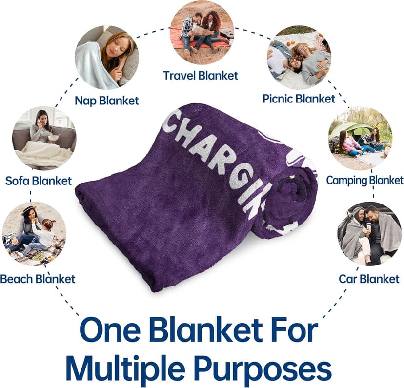 Funny Grandma Birthday Gifts, Grandma is Charging Sloth Blanket 60" x 50", Gift for Grandmas from Grandkids, Grandmas Gifts for Christmas Mothers Day, Super Soft Blanket for Grandmother