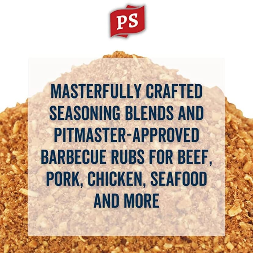 PS Seasoning Texas-Style Brisket Rodeo Rub- Dry BBQ Rubs and Spices for Grilling, Smoking, Roasting- Smoky Texas Flavor, BBQ Seasoning Spice Blend for Beef Brisket, Steak, Pulled Pork, Chicken, 24.6oz