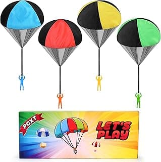 Parachute Toy for Kids, Outdoor Toys Flying Parachute Men, Inside & Outside Toys for or 3 4 5 6 7 8 9 10 11 12 Year Old, Christmas Stocking Stuffers for Kids Idea 2025 Unique Boys Party Favors
