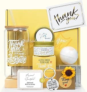 Thank You Gifts for Women, Appreciation Gifts, Thank You Gift Baskets for Women Best Friend Coworkers Teachers Employees with Thank You Cards Thank You for Being Awesome Cup