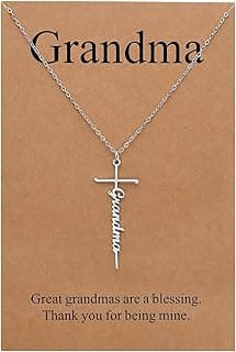 Lcherry Faith Cross Pendant Necklace for Women Religious Christian Jewelry Mother's Day Gifts for Women