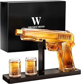 Gifts for Men Dad, Whiskey Decanter Set with 2 Glasses, Unique Gift for fathers day, Husband, Boyfriend, Brother, Anniversary Memorial Day Birthday Gift Ideas, Cool Drinking Accessories for Home Bar