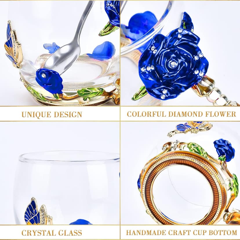 OEAGO Unique Gifts for Women Mom Coffee Mugs Gifts for Women Birthday Unique Blue Tea Cup Gifts for Women Who Have Everything Womens Gifts for Christmas