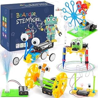 STEM Robotics Kit - 6 Set STEM Toys for Age 8-13 8-10, Kids Crafts for Girls Boys Toys Gifts 6 7 8 9 10 Year Old Birthday Gifts, Engineering Science Robot Building Kits for Kids Age 8-12 6-8