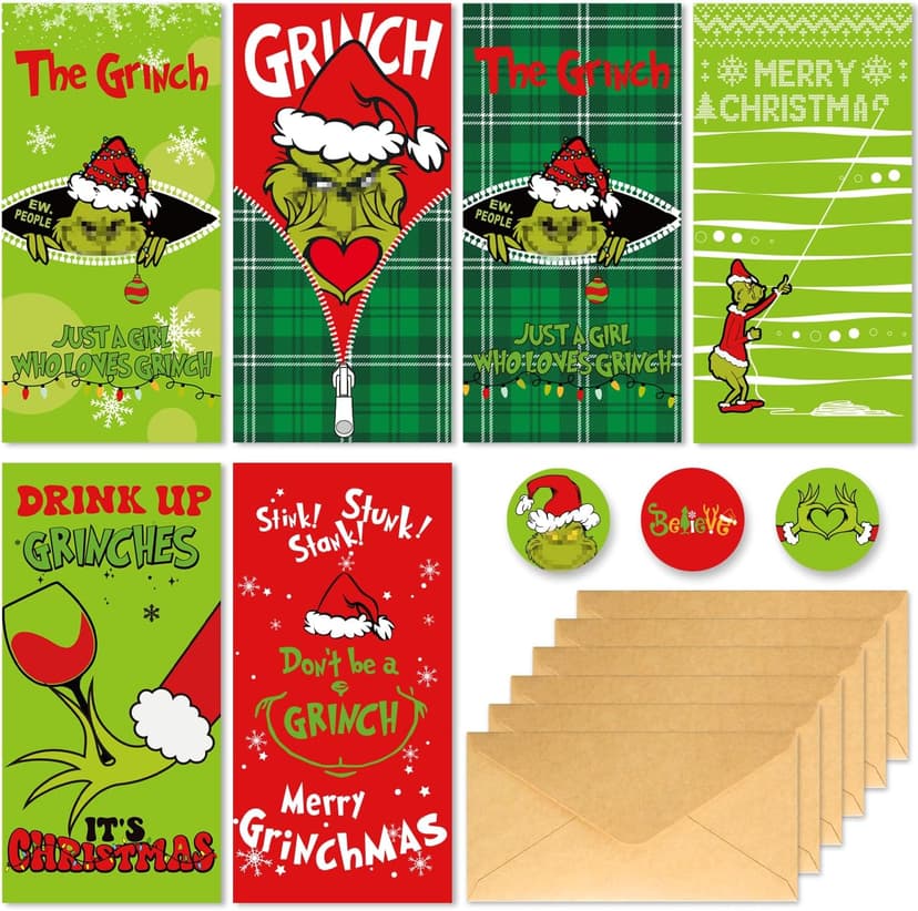 30 Christmas Money or Cards Holders with Envelopes，Unique Xmas Gift Box for Cash, Checks, or Gift Cards, Surprise Christmas Gifts for Colleagues, Friends, Classmates, and Family Members