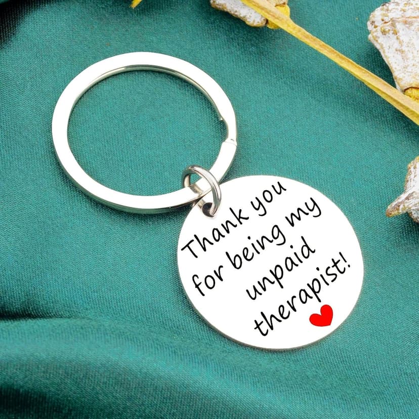 Funny Gifts For Women Best Friend Birthday Gifts Appreciation Keychain For Best Friends Bestie Sister Bff Friend Gift For Women Christmas Gift Unique Thank You For Being My Unpaid Therapist Jewelry
