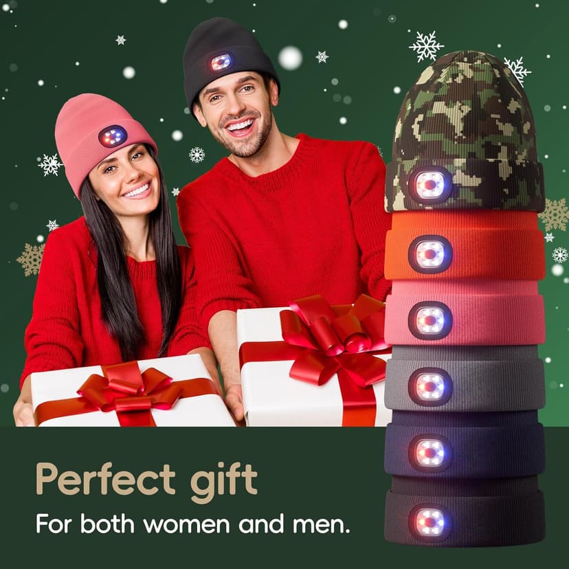 Unisex Beanie with The Light, Gifts for Men Women Husband Him