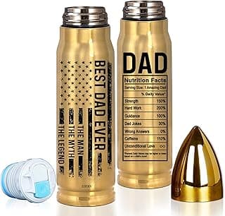 Gifts for Dad – Fathers Day, Birthday Gift, Best Dad Ever Gift for Fathers Day, 17oz American Flag Tumbler, Thoughtful Present from Daughter, Son, for Husband from Wife