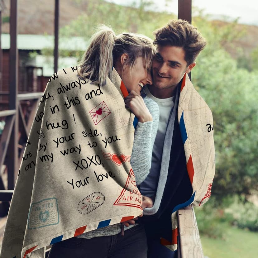 Gifts for Girlfriend 60"x50" Blanket -Girlfriend Christmas Birthday Gifts for Women - Coolest Romantic Gift for Gf Valentine - Girlfriend Anniversary Presents - Cool Girlfriend Gift Ideas