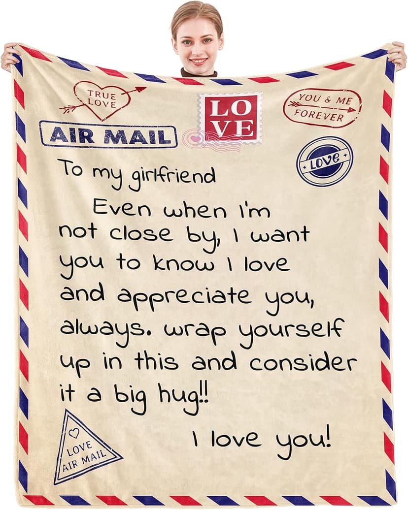 Gifts for Girlfriend Blanket Birthday Gifts for Girlfriend from Boyfriend Christmas Blanket Throw Blanket 60x50