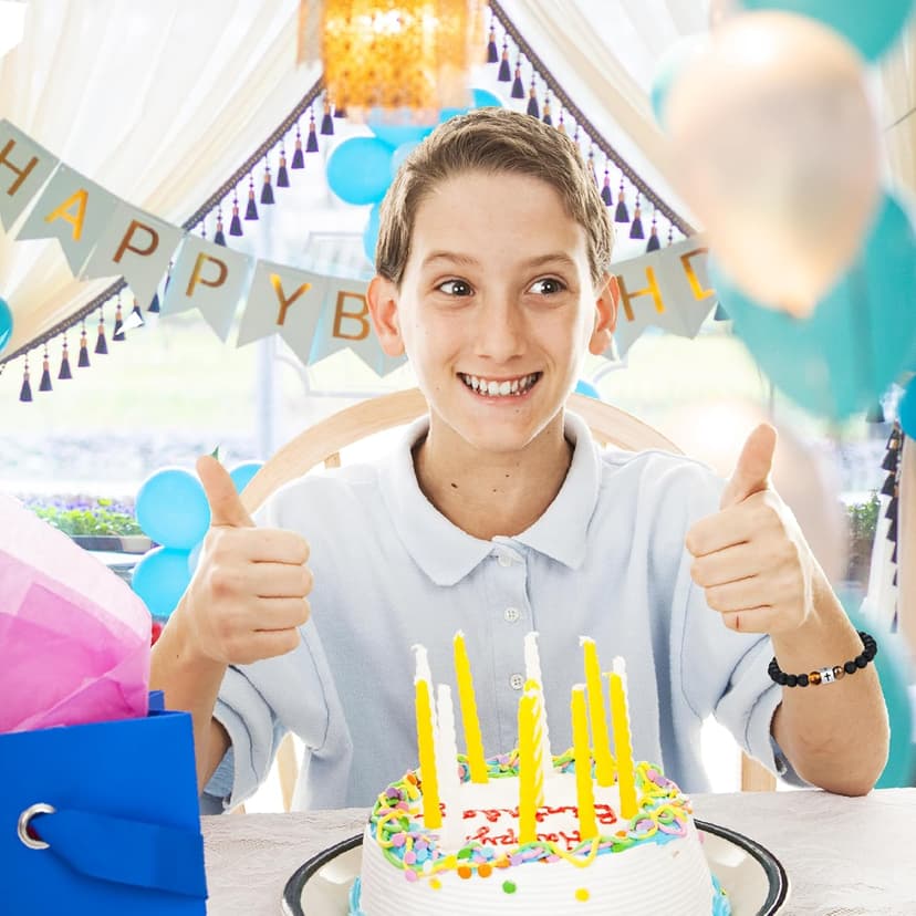 Cross Bracelet for Men - Cool 10th 13th 16th 18th 21st 30th 40th 50th 60th 70th 80th Birthday Gifts for Him, Husband, Dad, Son, Grandson, Brother...