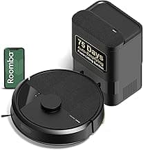 iRobot Roomba 105 Vac Robot Vacuum with AutoEmpty Dock - Self-Empties for 75 Days, Easy to use, Intense Power-Lifting Suction, LiDAR Navigation, Multi-Surface Cleaning, Cleans in Neat Rows