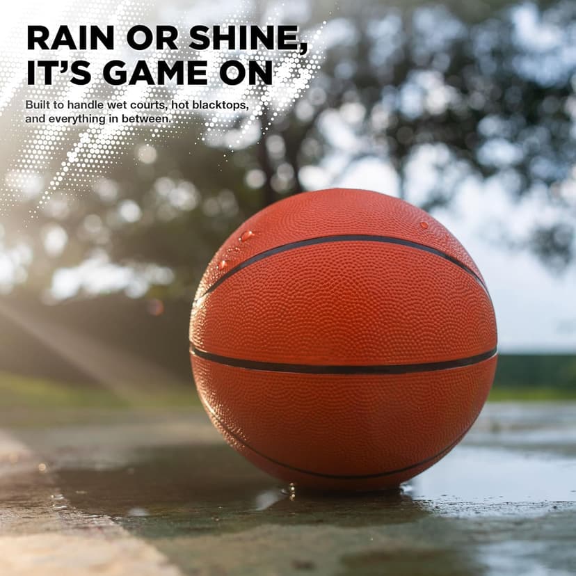 Lifeworks Rubber Basketball - Made for Indoor and Outdoor Games - Sold Deflated (Pump NOT Included)