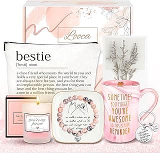 Best Friend Birthday Gifts for Women Friendship Gifts for Women Friends Unique Bestfriend Birthday Gift for Woman Bestfriend gift Ideas for Bestie BFF Soul Sister - Mug, Keychain, Candle, Bracelet