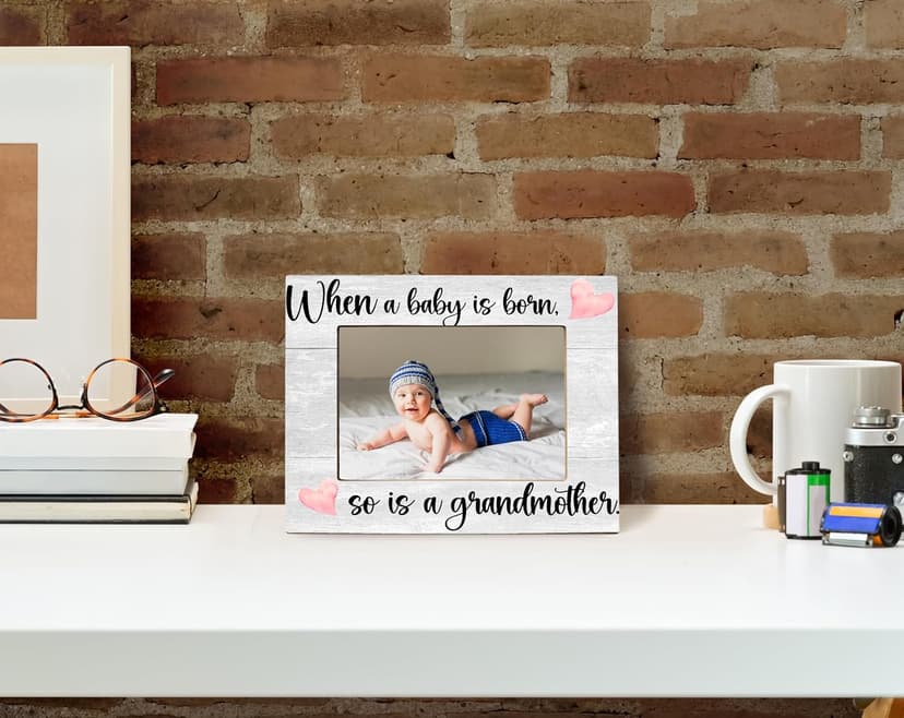 First Time Grandma Gifts for Grandma, New Grandma Gifts First Time 2025, Grandma Picture Frame, When a Baby is Born So is a Grandmother, Photo Frame 8X10