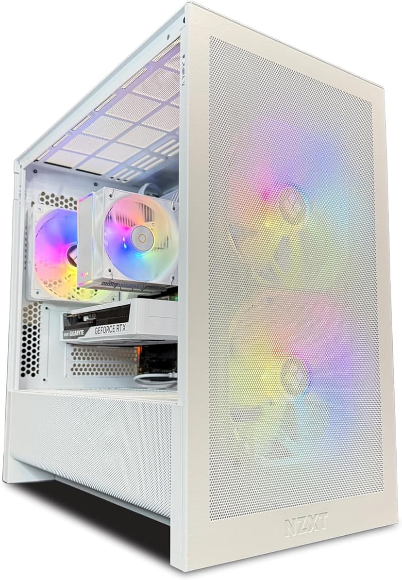 TWELF Onyx H3 Gaming PC – Core i5-13400F, RTX 5060 8GB, 16GB DDR4, 1TB NVMe SSD, WiFi 6, Windows 11 Pro – VR-Ready, White Gaming Tower + Mystery Gift Included