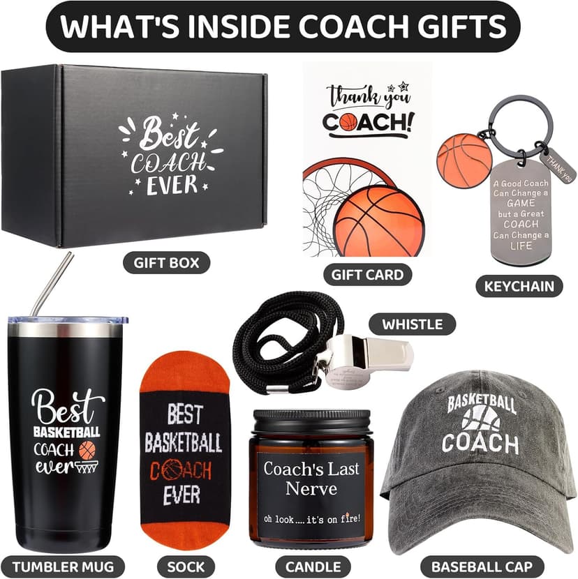 Basketball Coaches Gifts, Best Coach Ever, Christmas Gifts, Thank You Gifts for Coach, Gift for Basketball Coach, Coach Gifts for Men Best Gift for Coaches